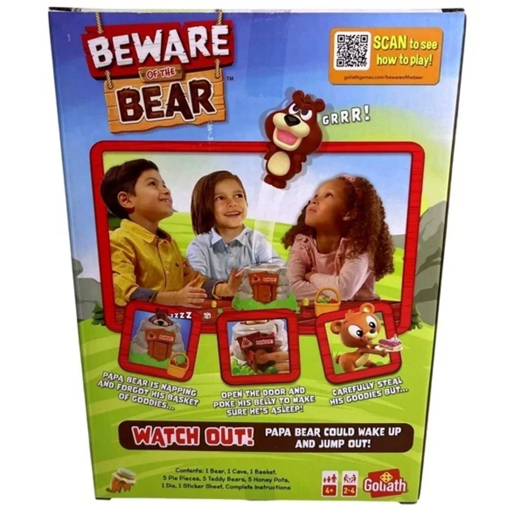 Beware of The Bear Game Poke The Bear & Sneak The Goodies Before He Wakes Up New